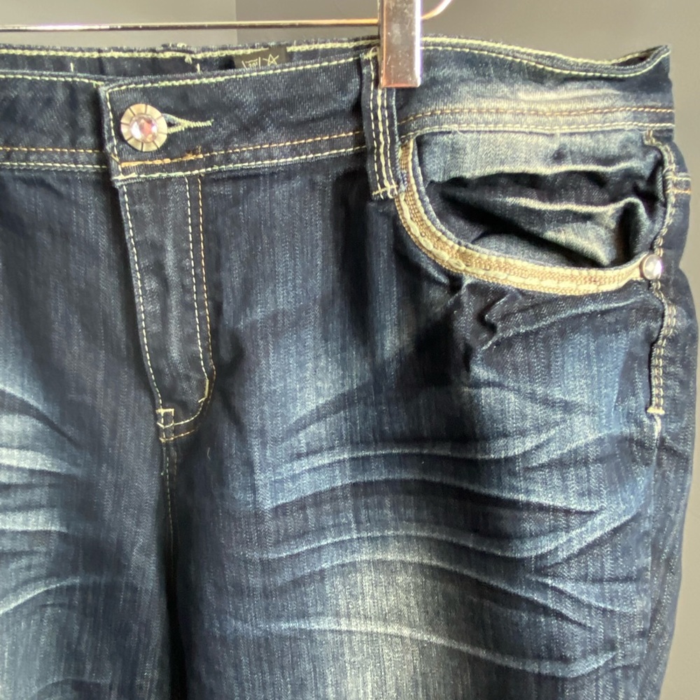 ZCO jeans. Plus size 20.  Distressed. Boot cut